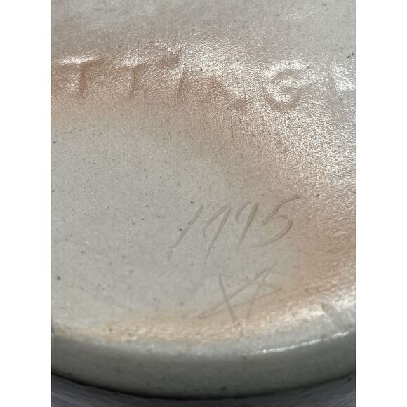 David Eldreth Noah's Ark Stoneware Cobalt Salt Glaze Crock - Picture 6 of 6